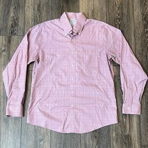Brooks Brothers Shirt Mens 15.5 - 34 Button Down Regent Fit Check